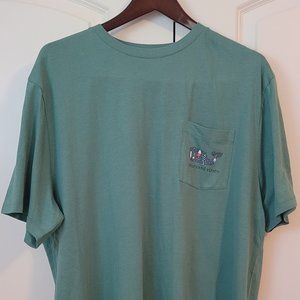 Vineyard Vines SS Bouy Whale Pocket Tee - XL - Starboard Green - New with Tags